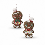 Gingerbread Boy Chef Ornaments