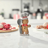 Holiday Gingerbread Baker Figurine – Spoon or Rolling Pin (7")