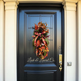 The Glenleaf Swag – Autumn Leaves, Pinecones & Ribbon