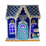 7″ Claydough Hanukkah LED House Tabletop – Kurt S. Adler