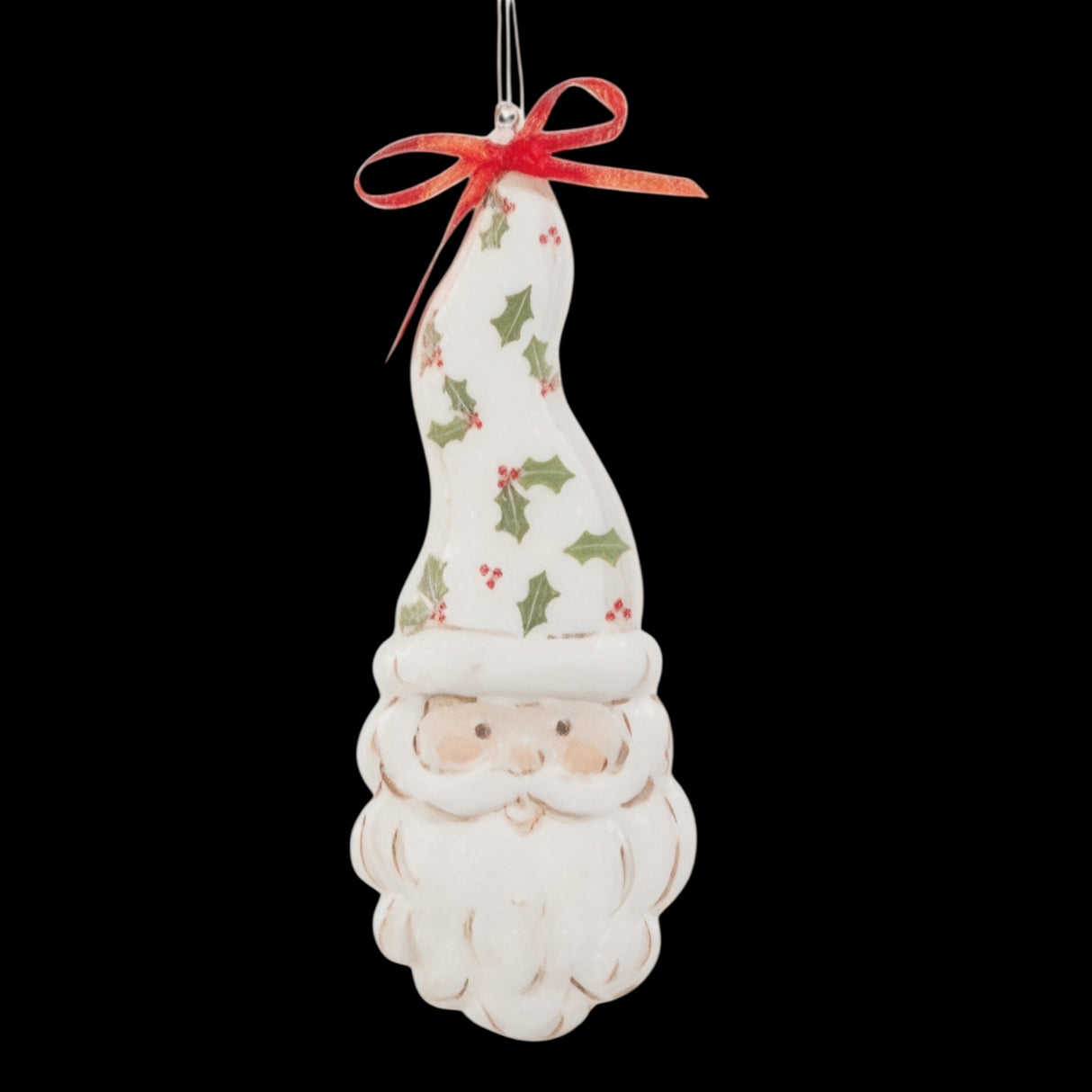 5″ Patterned Santa Ornaments