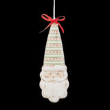 5″ Patterned Santa Ornaments