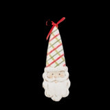 5″ Patterned Santa Ornaments