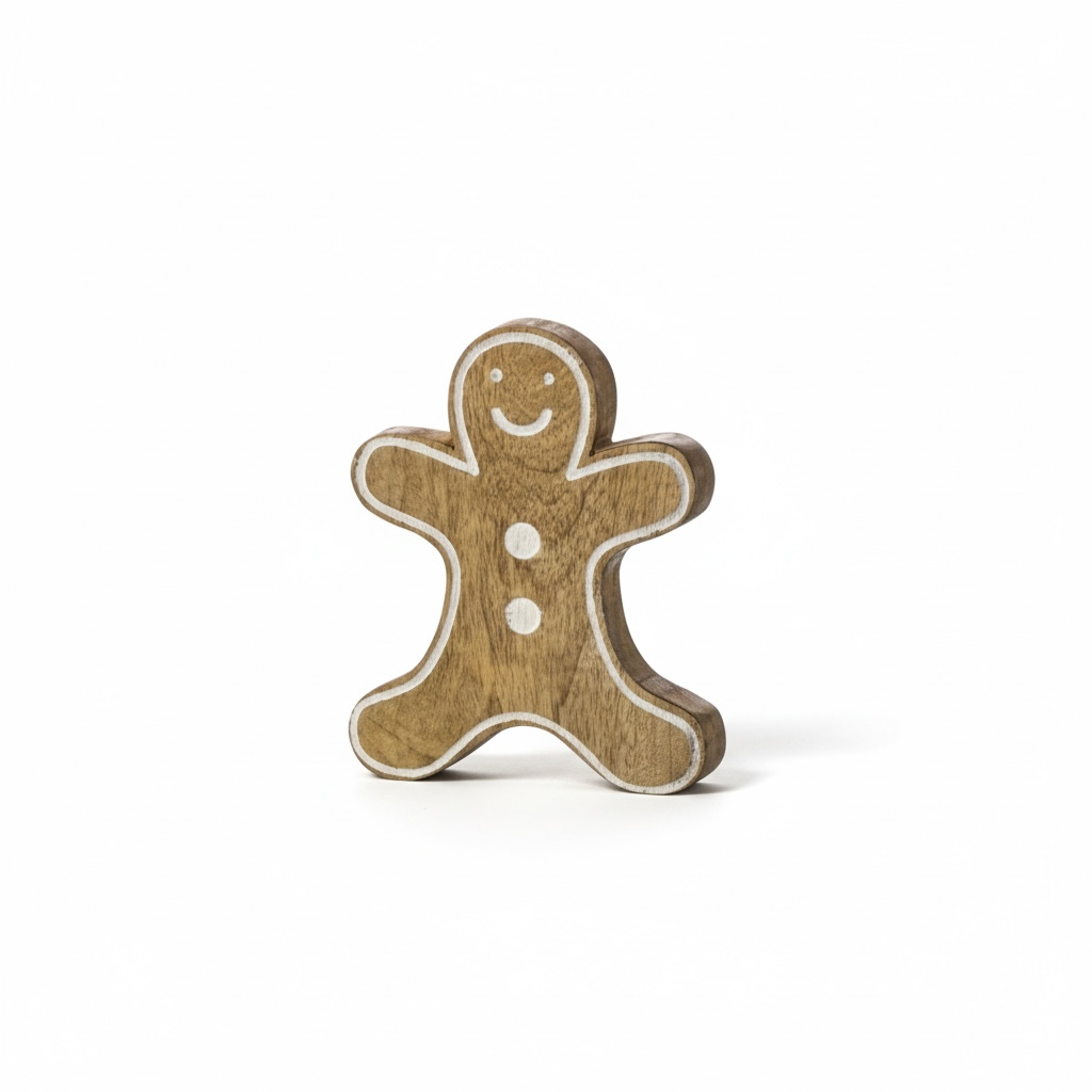 Mango Wood Gingerbread Man