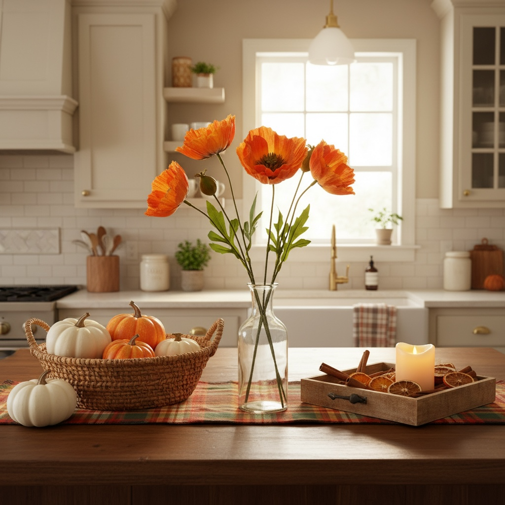 Moody Fall Poppy Stems – Ragon House Autumn Floral Collection