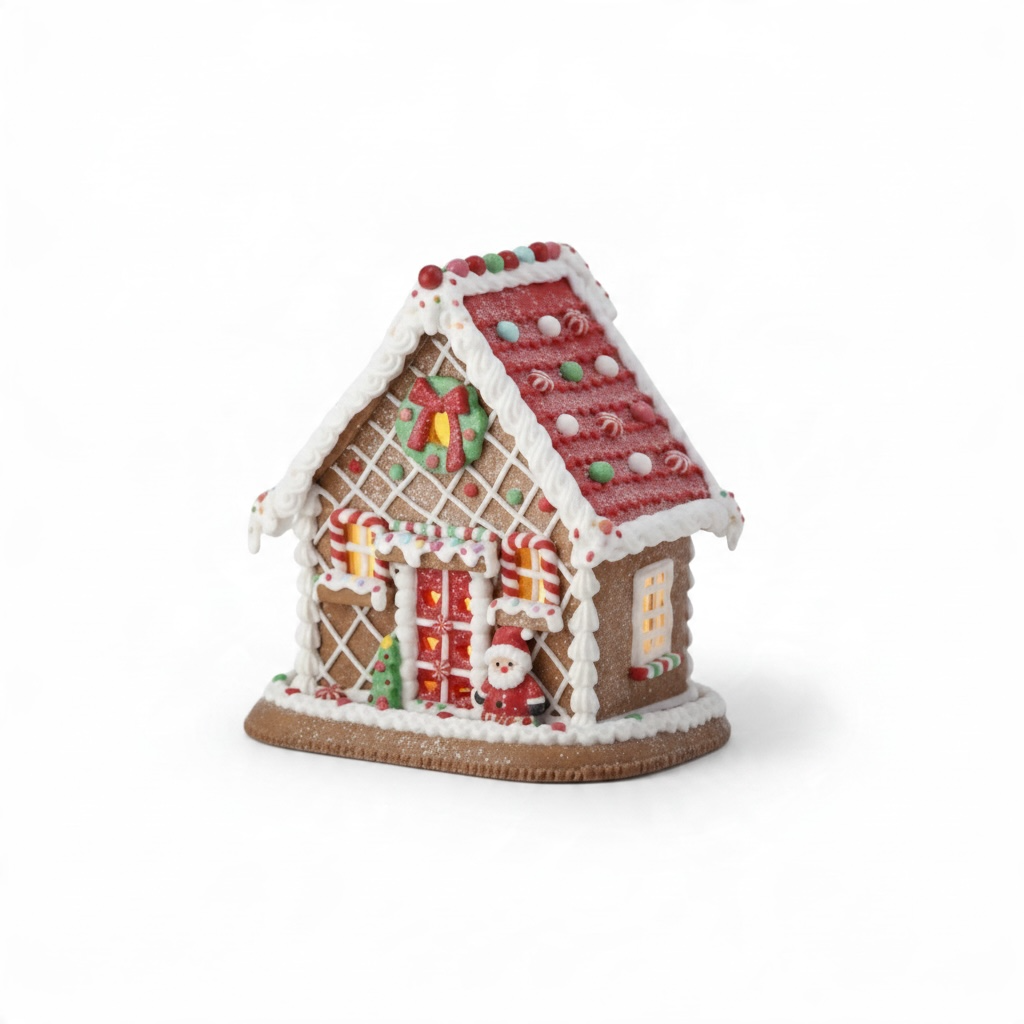8.5" LED Candy Cane Lane House