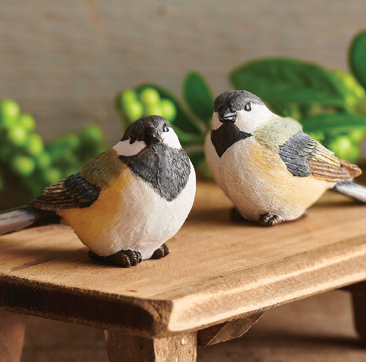 Set of 2 Chickadee Figurines – 4.75"