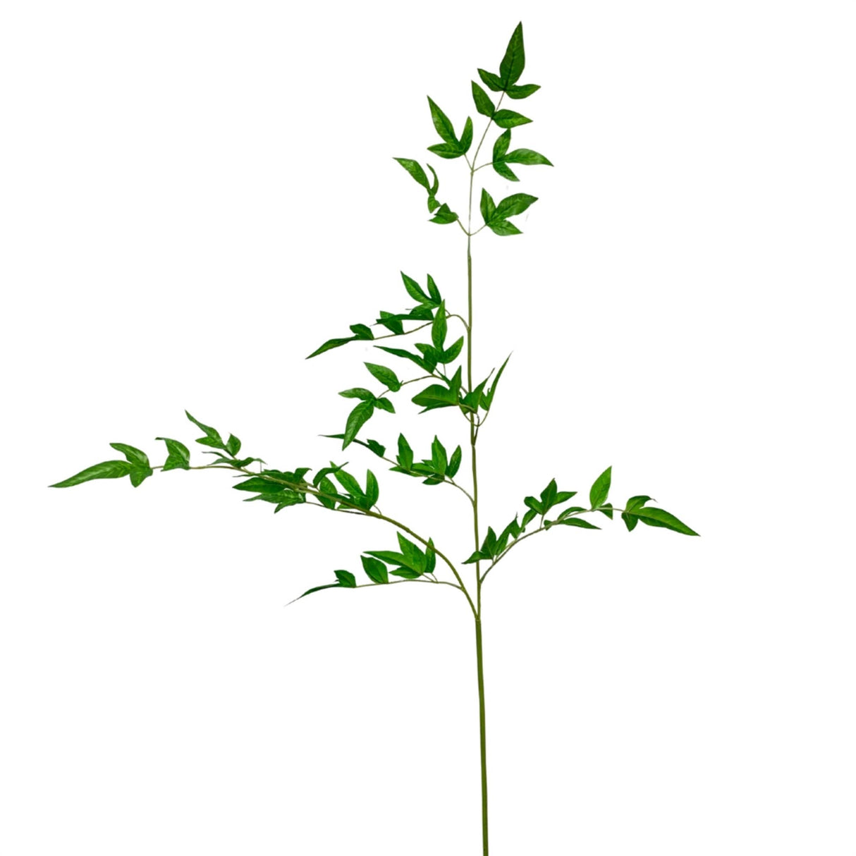 42″ English Garden Nandina Spray – Realistic Green Foliage Stem for Holiday & Everyday Décor