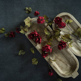 39″ Red Hops Greenery Stem – Realistic Faux Vine for Farmhouse & Holiday Décor