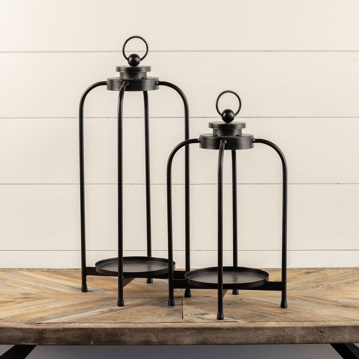 Carmen Lantern – 16.75″ Metal Candle Holder