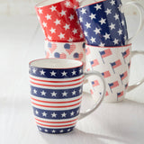Stars & Stripes 14oz Patriotic Porcelain Mug – Choose Your Design