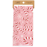 Pastel Candy Cane Waffle Weave Kitchen Towel – 18" x 26"