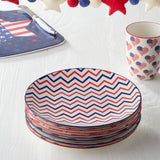 Stars & Stripes 8.75" Patriotic Porcelain Salad Plate – Choose Your Design