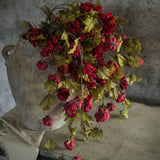 39″ Red Hops Greenery Stem – Realistic Faux Vine for Farmhouse & Holiday Décor