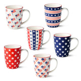 Stars & Stripes 14oz Patriotic Porcelain Mug – Choose Your Design
