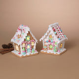 Pastel Peppermint House: Pastel gingerbread house with peppermint‑swirl roof topper, candy‑striped door, and warm glowing windows.

Pastel Candy Cane House: Pastel gingerbread house with candy‑stick roof trim, gingerbread man out front, and warm glowing windows.