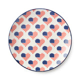 Stars & Stripes 8.75" Patriotic Porcelain Salad Plate – Choose Your Design