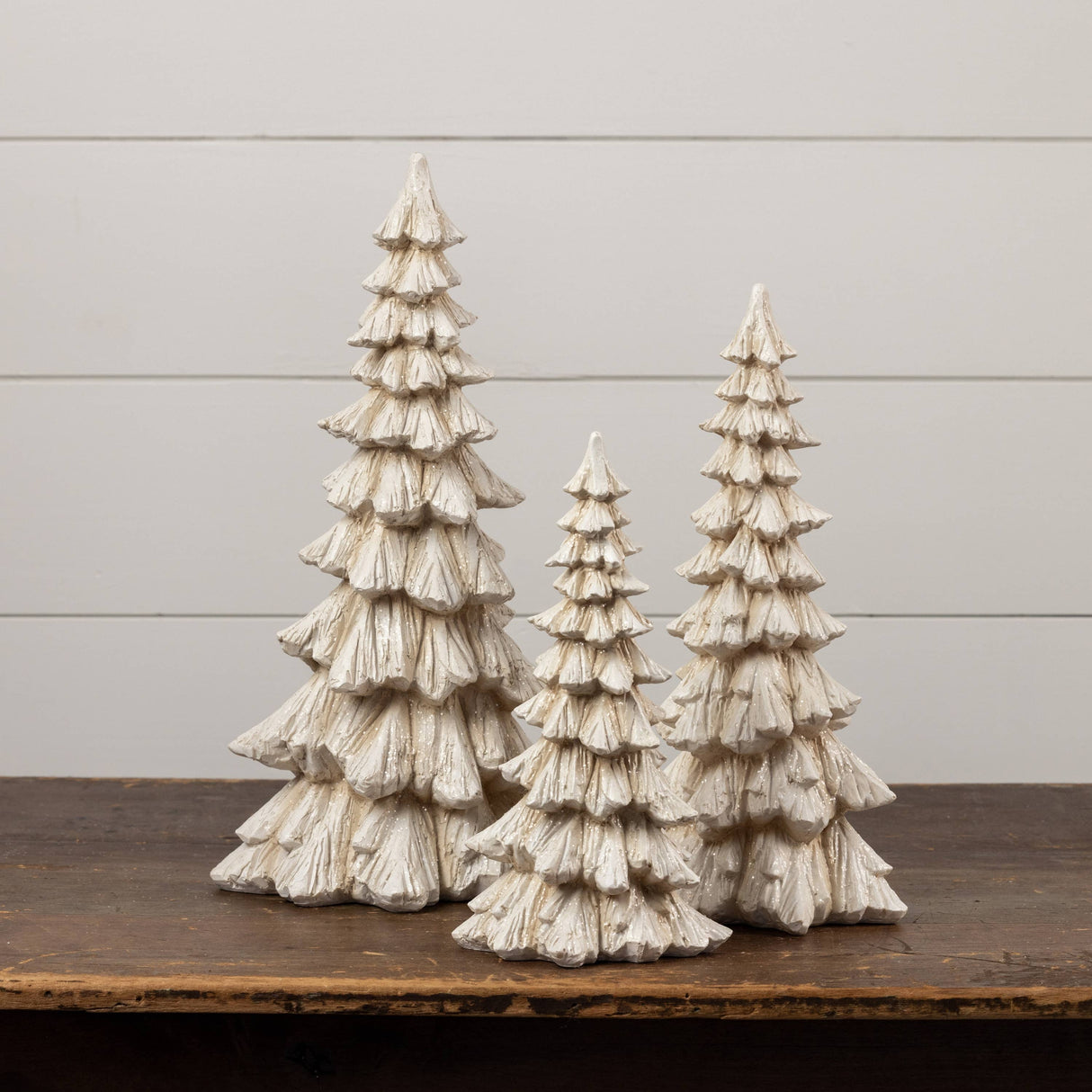 15″ Frosted Cream Tree – Ragon House